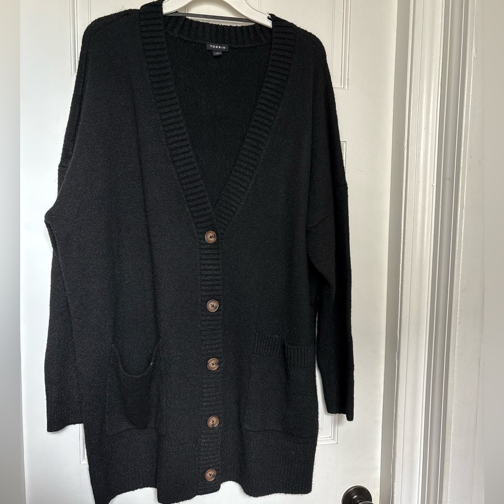 Black Cardigan Sweater Dress NWOT